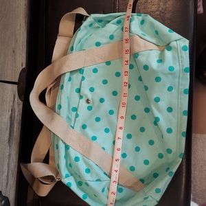 Polkadot duffle bag